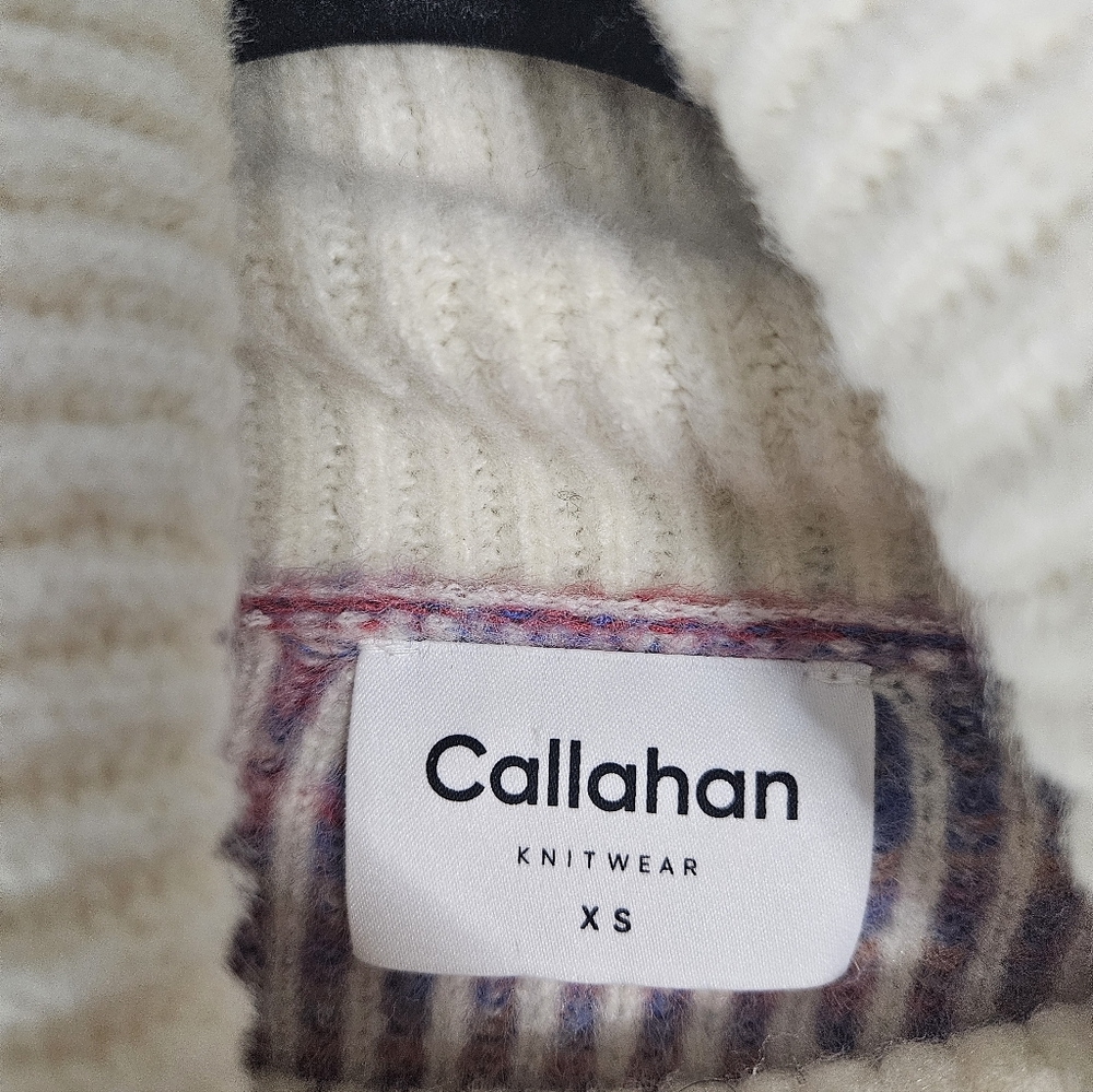 Callahan Knitwear Womens XS Turtleneck Sweater Multicolor Soft Chunky Knit - Picture 4 of 11